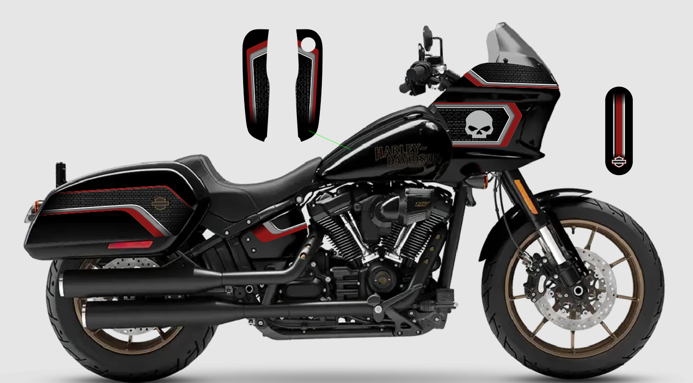 Harley Davidson Low Rider ST Vinyl Graphics Kit 17