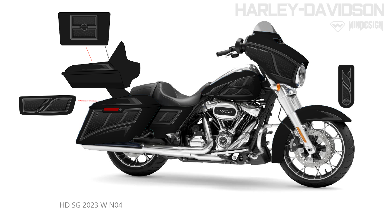Street Glide Harley Davidson Graphics Kit 29