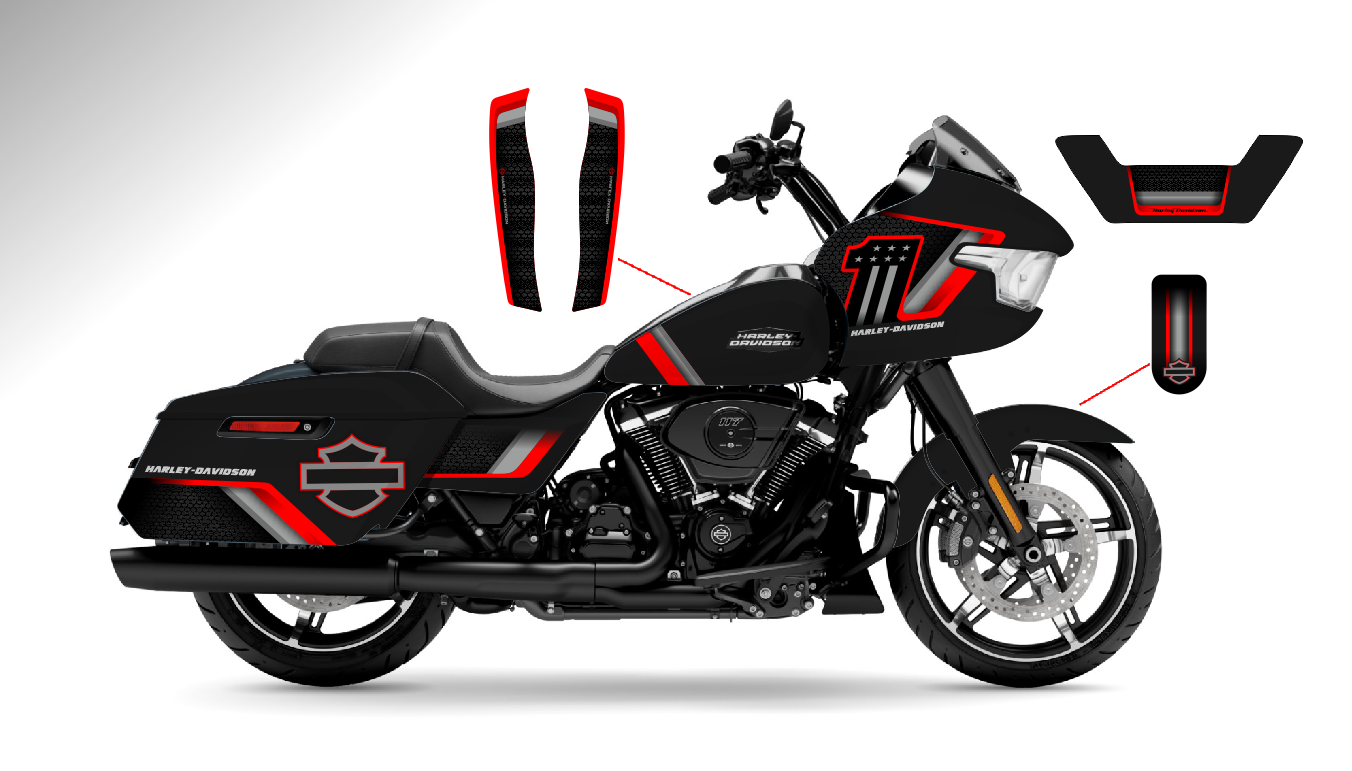 2024+ Harley Davidson Road Glide Graphics kit 34