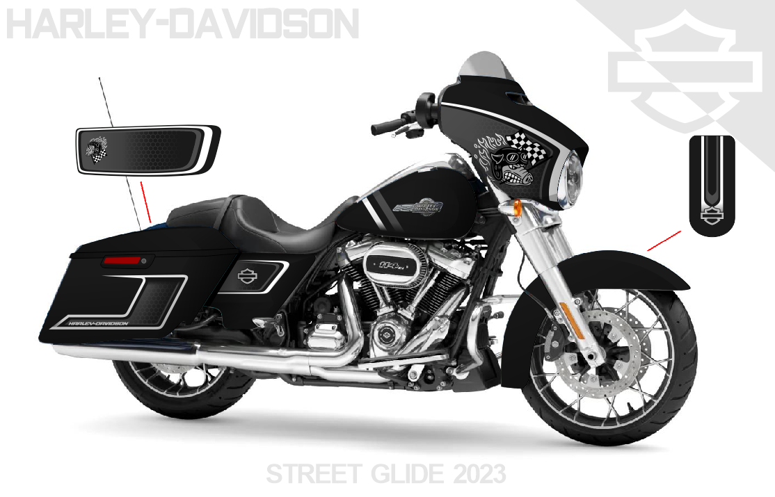 Street Glide Harley Davidson Graphics Kit 32