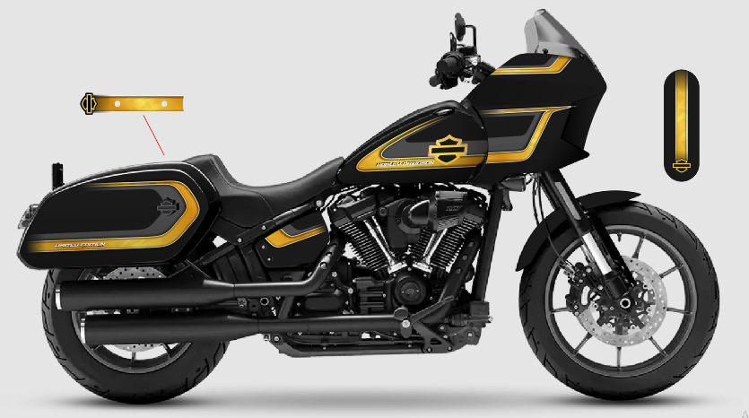 Harley Davidson Low Rider ST Vinyl Graphics Kit 24