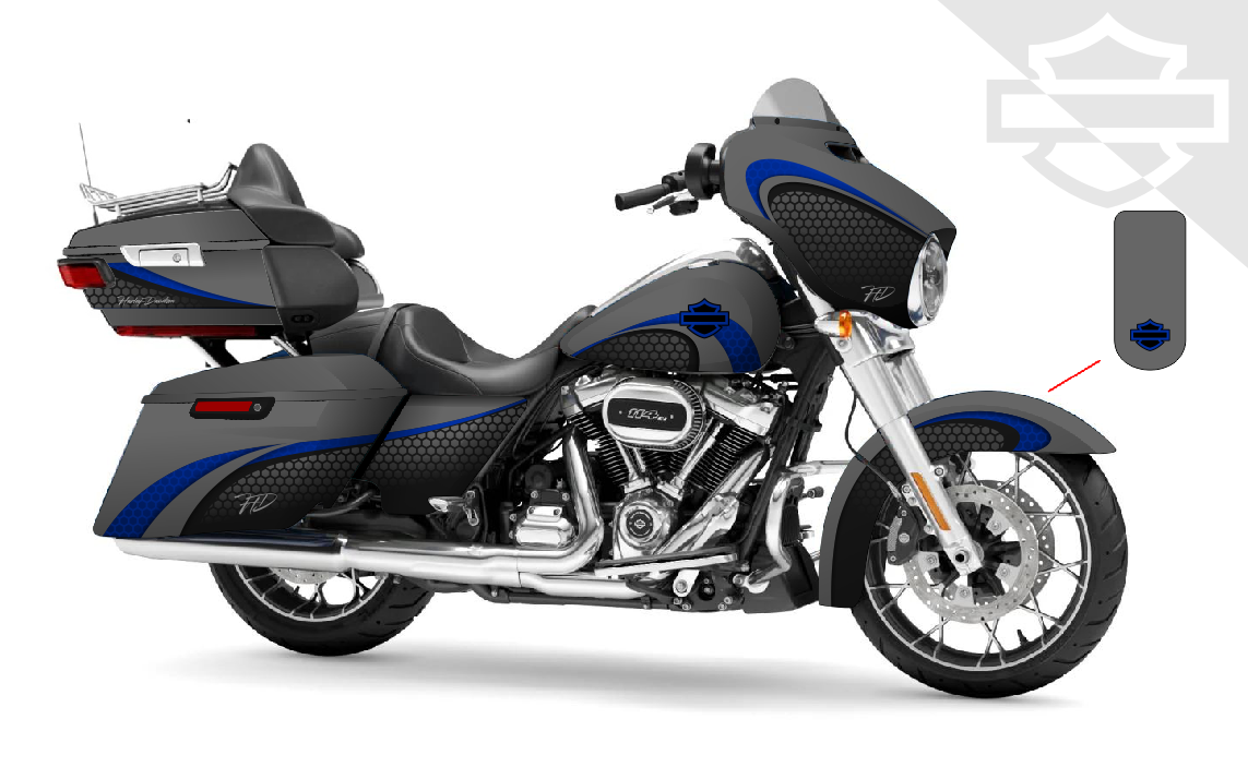 Street Glide Harley Davidson Graphics Kit 37