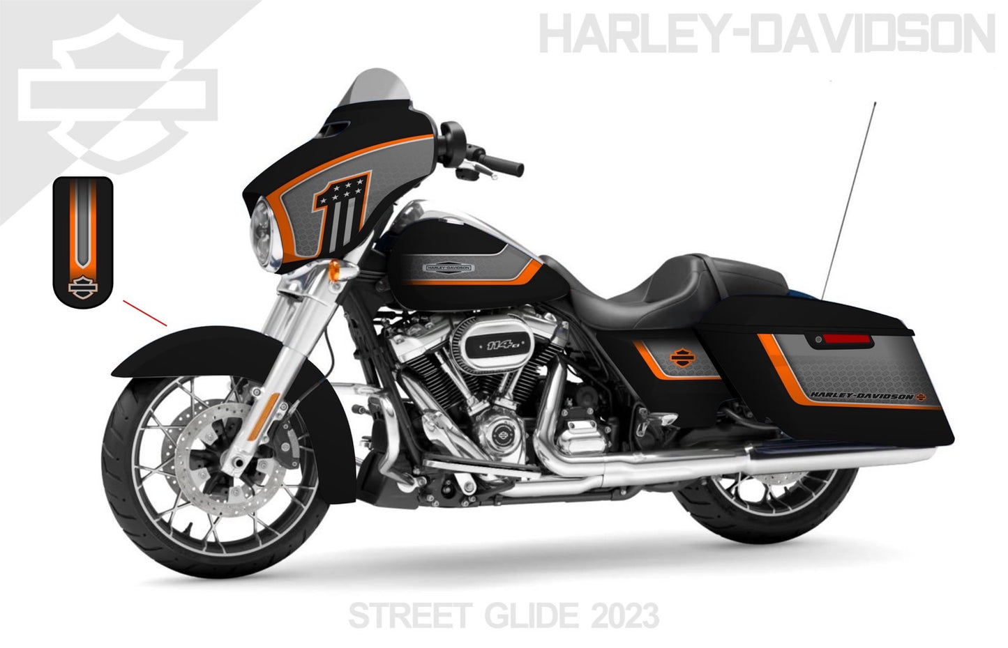 Street Glide Harley Davidson Graphics Kit 14