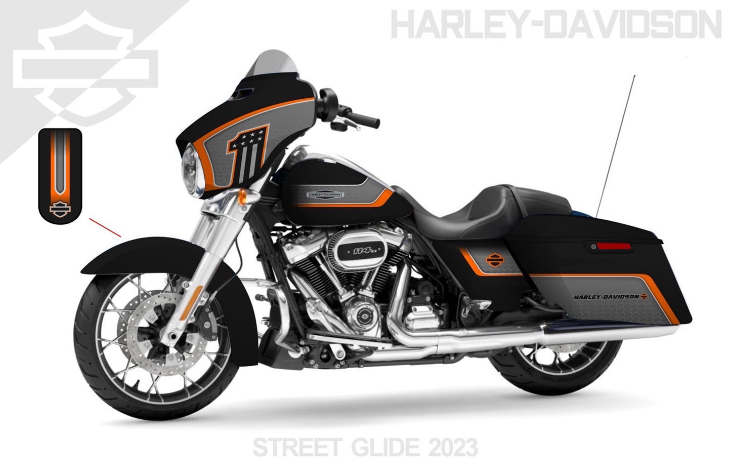 Street Glide Harley Davidson Graphics Kit 15