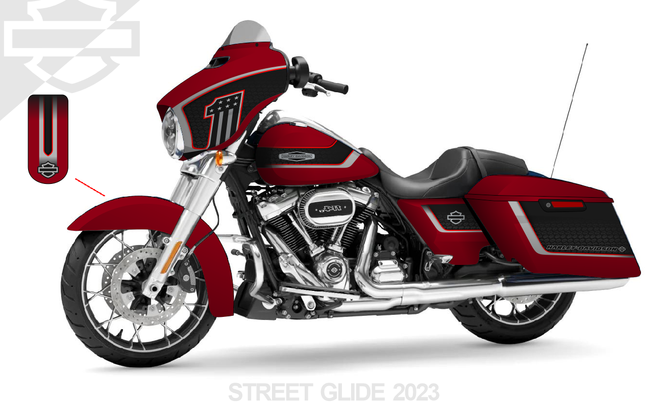 Street Glide Harley Davidson Graphics Kit 26