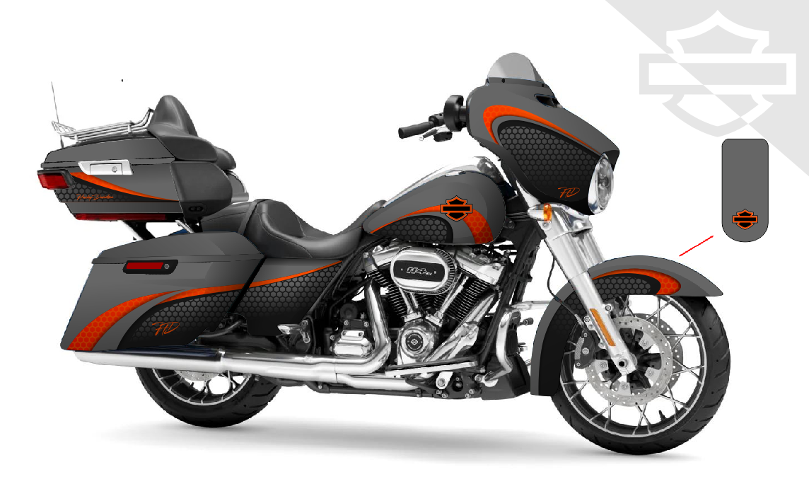 Street Glide Harley Davidson Graphics Kit 28
