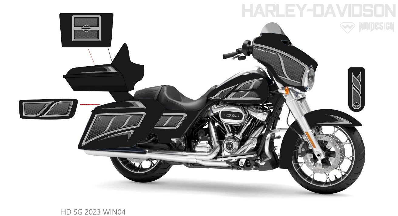 Street Glide Harley Davidson Graphics Kit 30