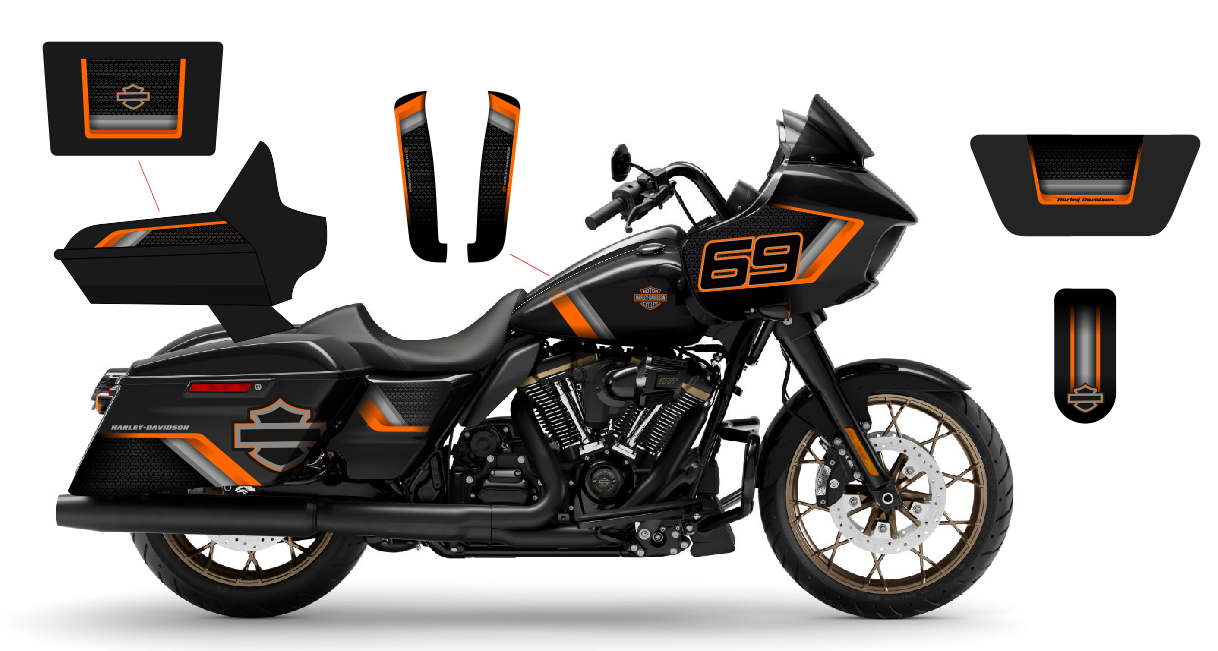 2014-2023 Road Glide Graphic kit 22