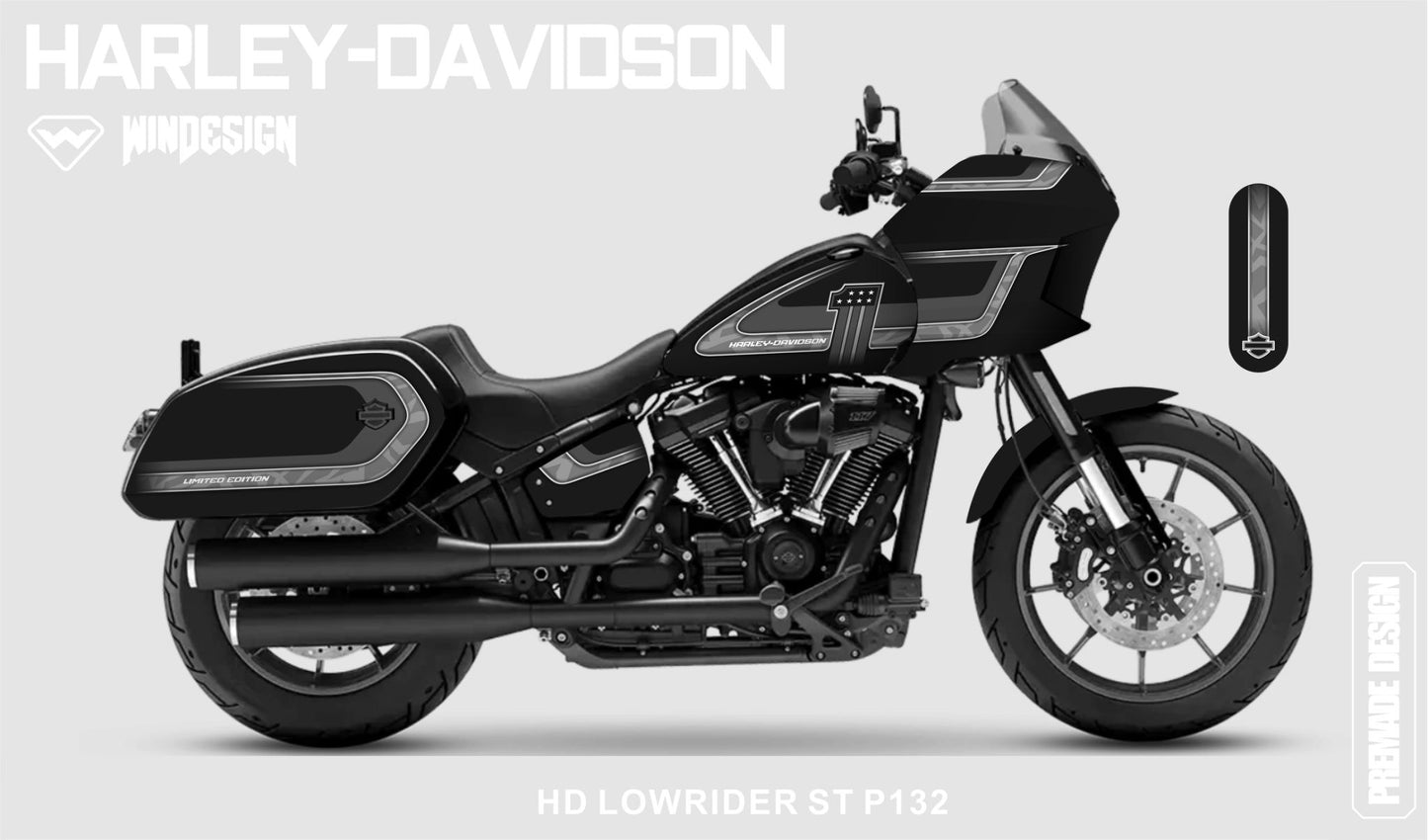 Harley Davidson Low Rider ST Vinyl Graphics Kit 1