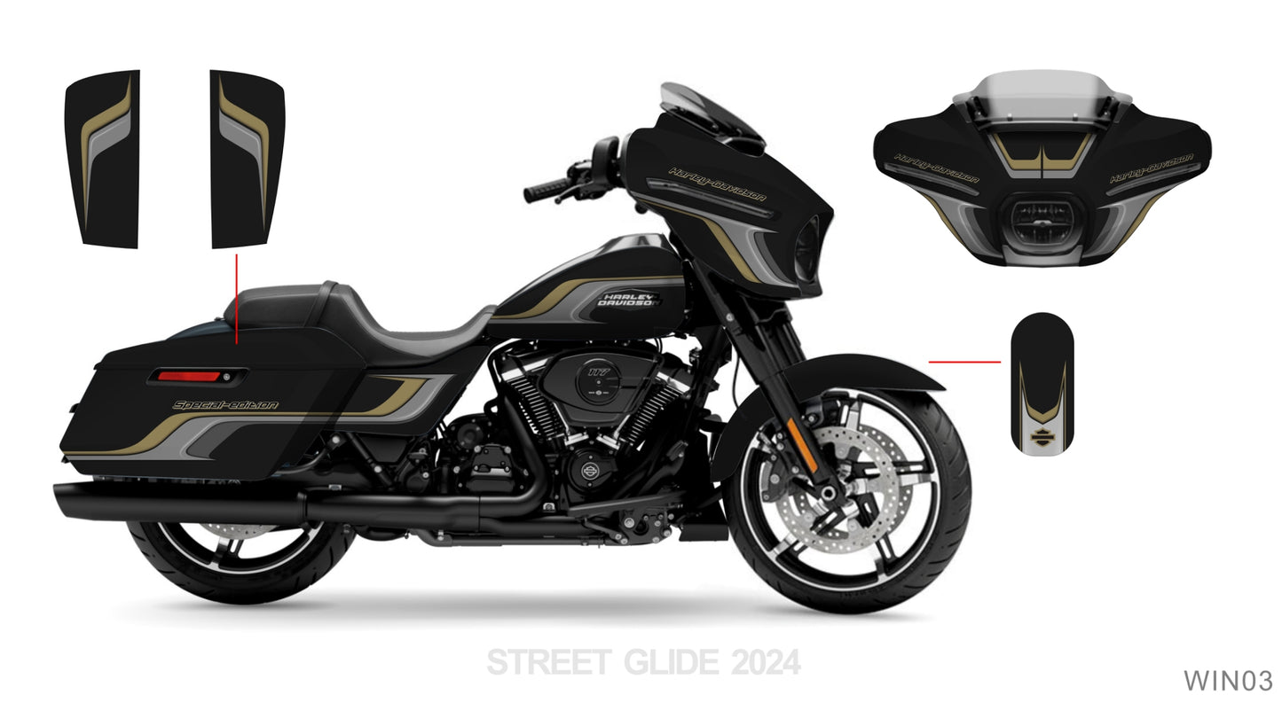 Street Glide Harley Davidson Graphics Kit 6