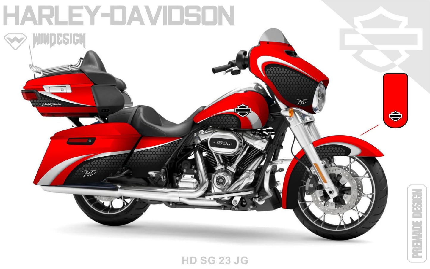 Street Glide Harley Davidson Graphics Kit 19