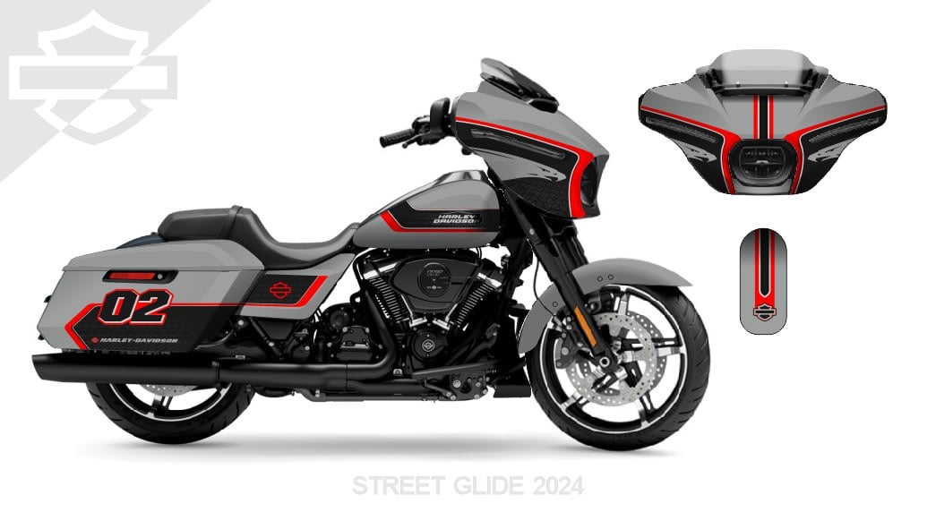Street Glide Harley Davidson Graphics Kit 13