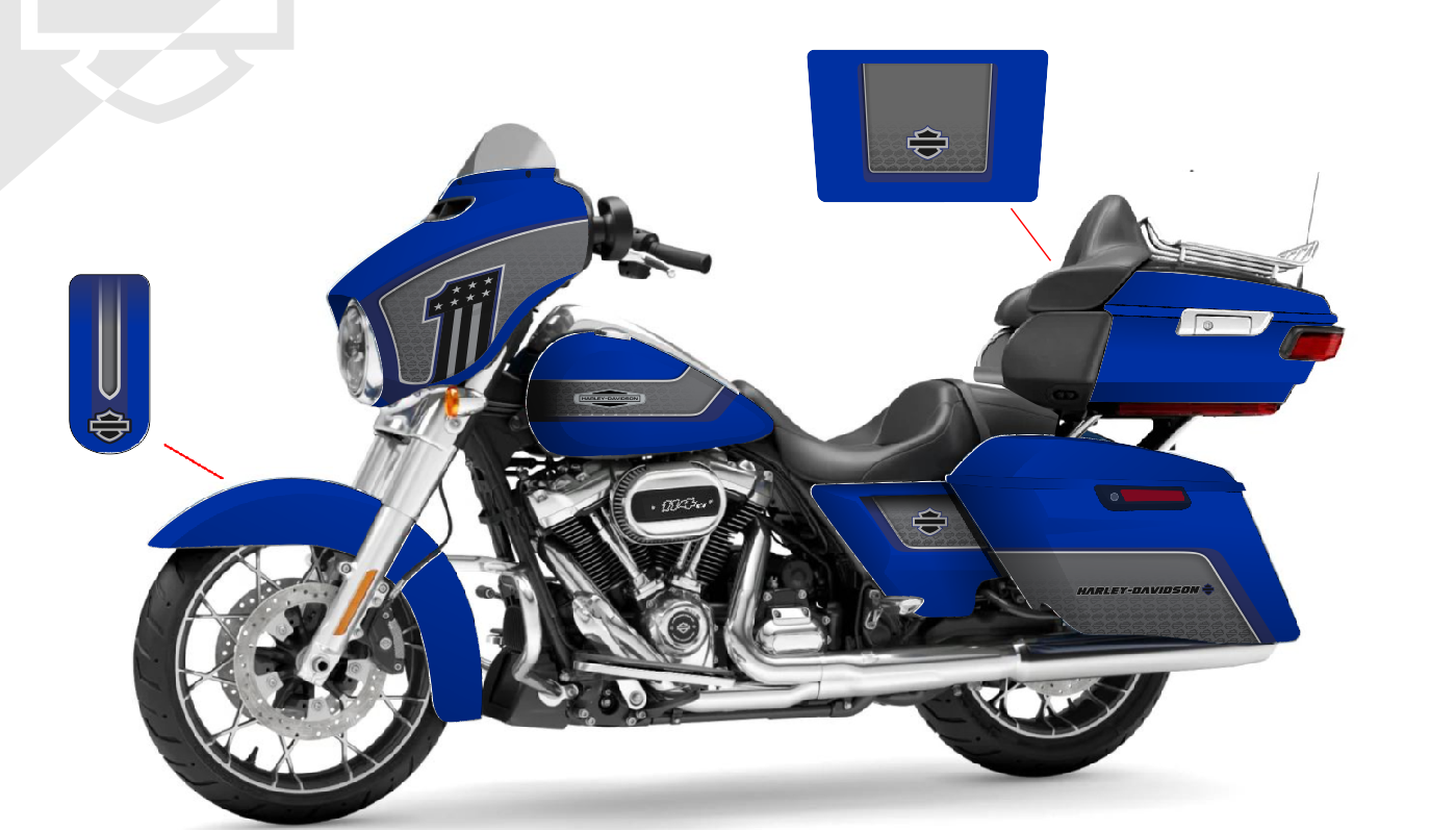 Street Glide Harley Davidson Graphics Kit 20