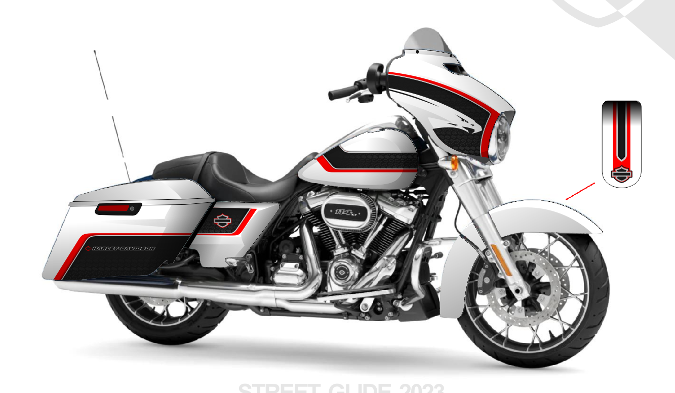 Street Glide Harley Davidson Graphics Kit 27