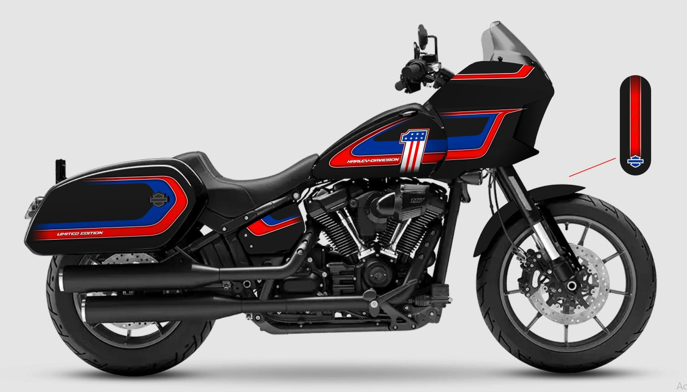 Harley Davidson Low Rider ST Vinyl Graphics Kit 7